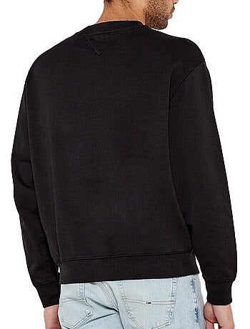 Sweatshirt tommy hilfiger varsity preto para homem dm0dm20827