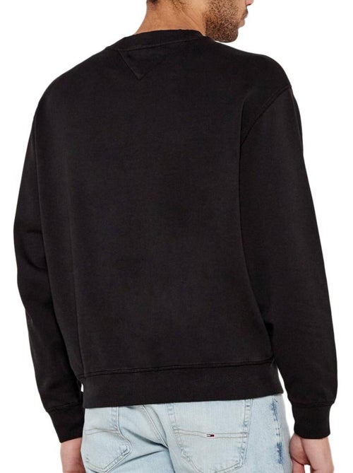 Sweatshirt tommy hilfiger varsity preto para homem dm0dm20827 - Kiabi