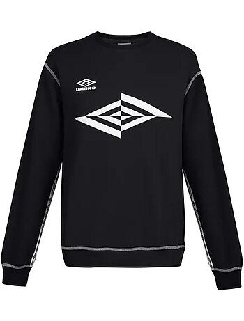 Sweatshirt Umbro Lif Crewneck Pigmentado Preto para Homem
