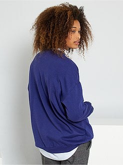 Sweatshirt universidade americana oversize - Kiabi