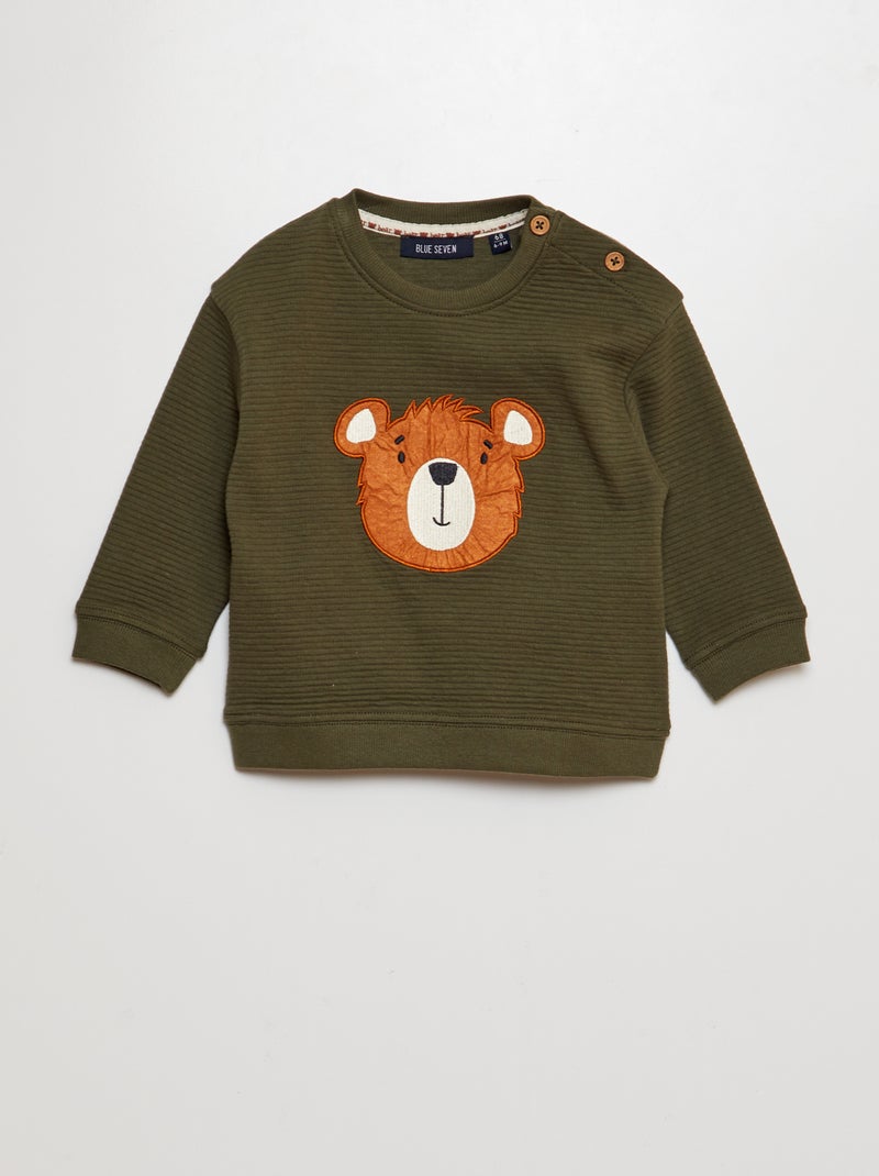 Sweatshirt 'urso' - 'Obermeyer' CAQUI - Kiabi