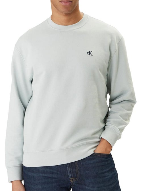 Sweatshirt verde masculino calvin klein 350terry monogram - Kiabi Sweatshirt verde masculino calvin klein 350terry monogram - Kiabi