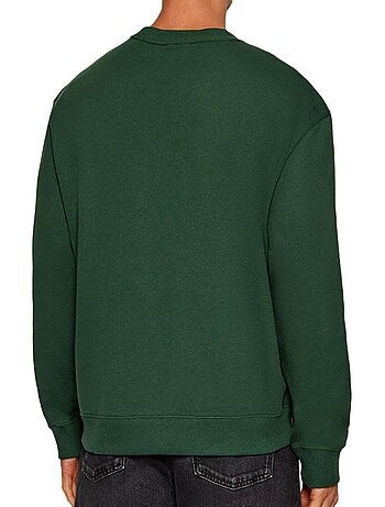 Sweatshirt branco de homem calvin klein jeans com emblema terry