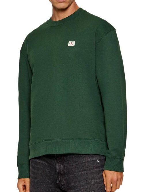 Sweatshirt verde para homem calvin klein jeans 350 terry badge - Kiabi Sweatshirt verde para homem calvin klein jeans 350 terry badge - Kiabi