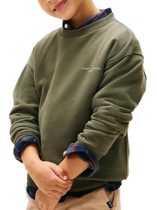 Sweatshirt Verde Tommy Hilfiger para Menino Mini Corp - Kiabi Sweatshirt Verde Tommy Hilfiger para Menino Mini Corp - Kiabi