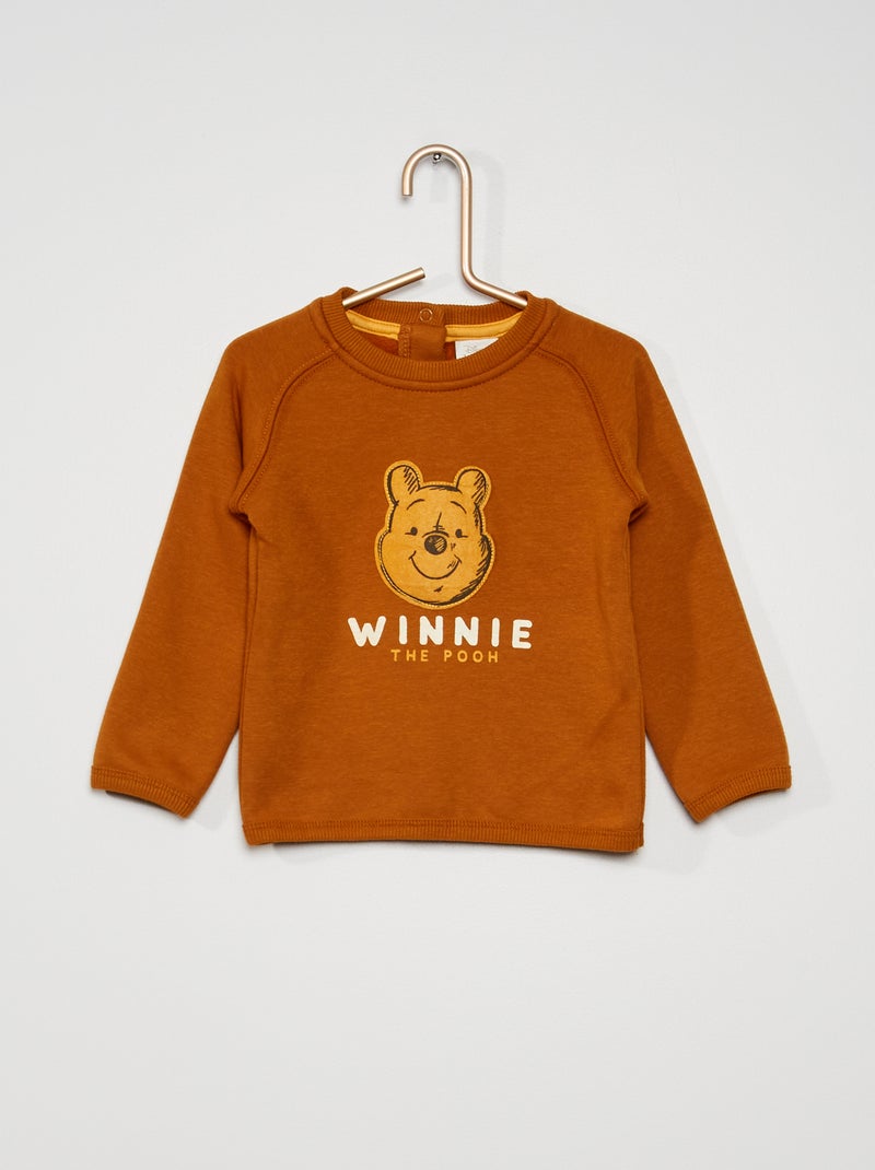 Sweatshirt 'Winnie' com forro AMARELO - Kiabi