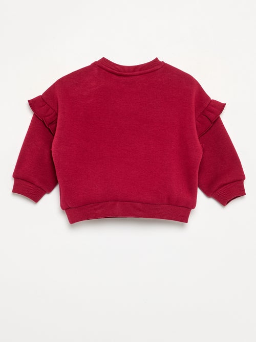 Sweatshirt \'Winnie\' \'Disney\' com folhos nos ombros - Kiabi