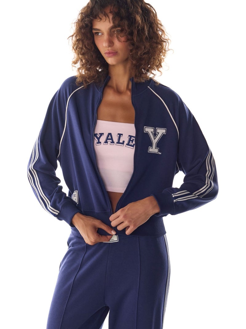 Sweatshirt yale com detalhe listrado penti Azul-marinho - Kiabi