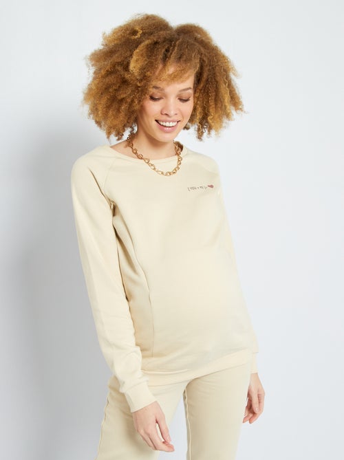 Sweatshirt 'you + me' - Kiabi