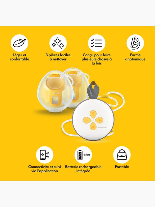 Swing maxi™ - bomba de leite elétrica dupla mãos-livres - compacta, mãos-livres, leve, ultra - Kiabi Swing maxi™ - bomba de leite elétrica dupla mãos-livres - compacta, mãos-livres, leve, ultra - Kiabi