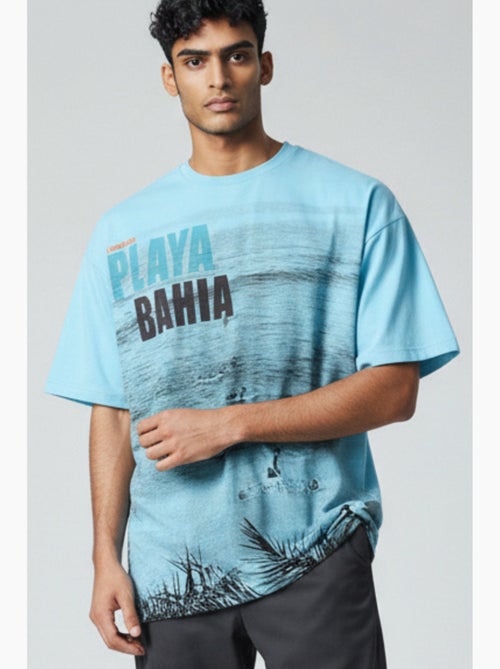 T-shirt - azul - longboard - Kiabi T-shirt - azul - longboard - Kiabi