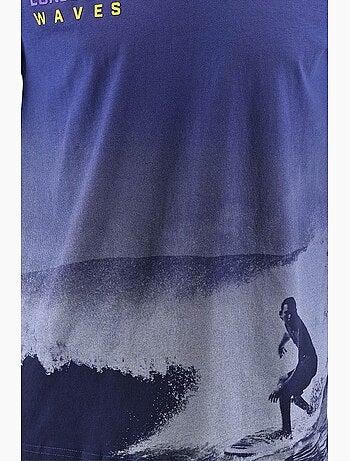 T-shirt - azul-marinho - longboard