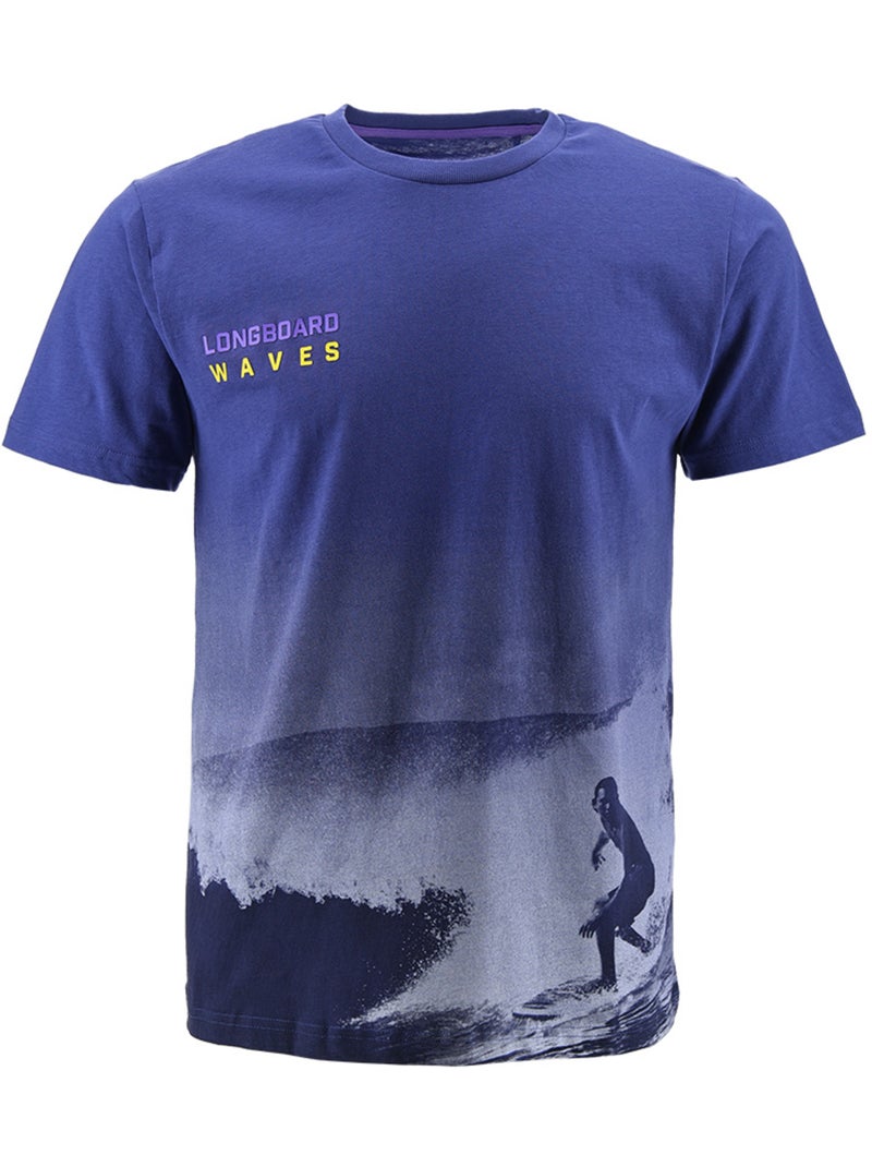 T-shirt - azul-marinho - longboard Azul - Kiabi
