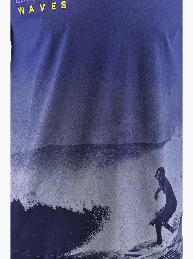 T-shirt - azul-marinho - longboard Azul - Kiabi