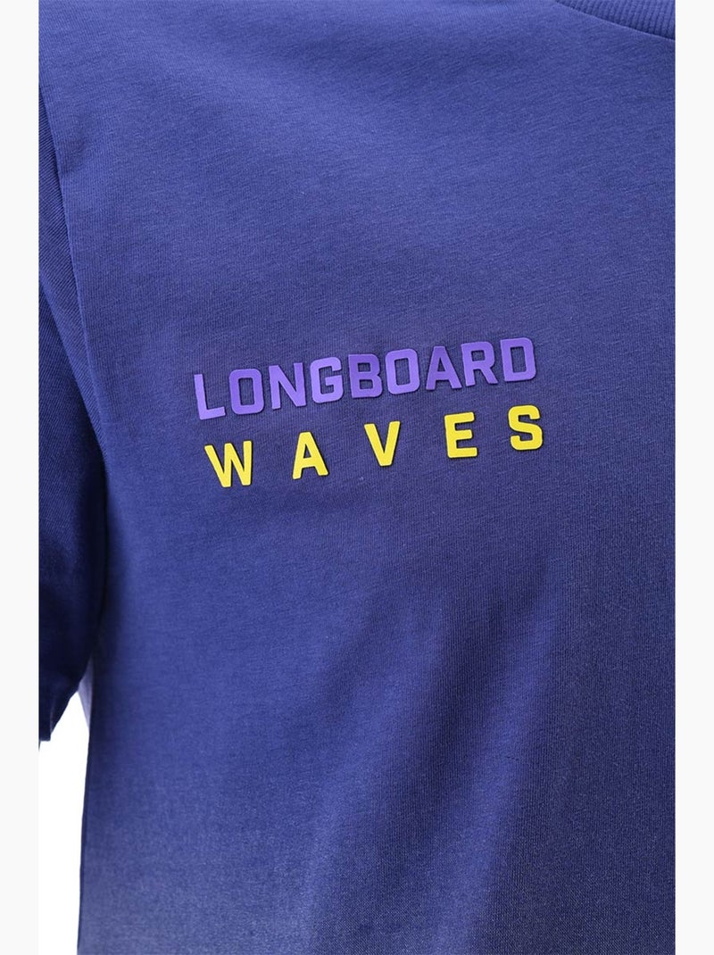 T-shirt - azul-marinho - longboard Azul - Kiabi
