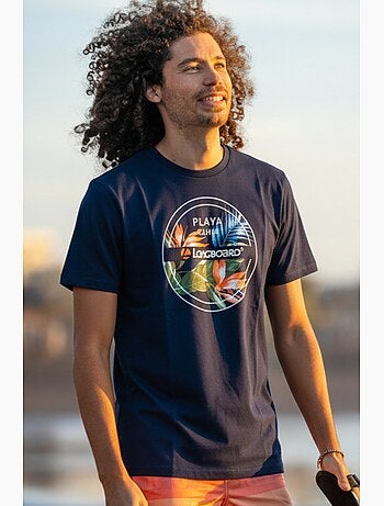 T-shirt - azul-marinho - longboard