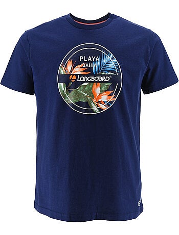 T-shirt - azul-marinho - longboard