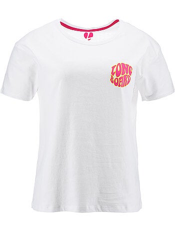 T-shirt - branco - longboard