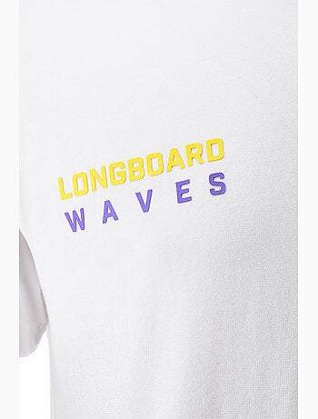 T-shirt - branco - longboard