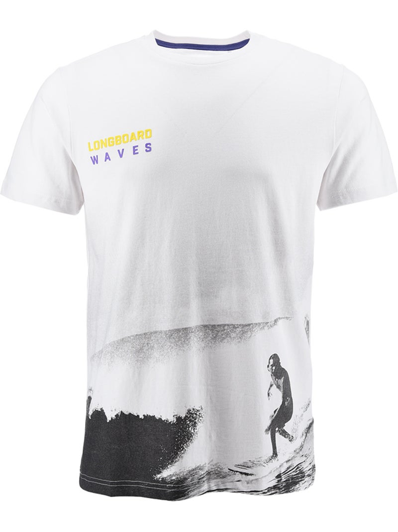 T-shirt - branco - longboard Branco - Kiabi