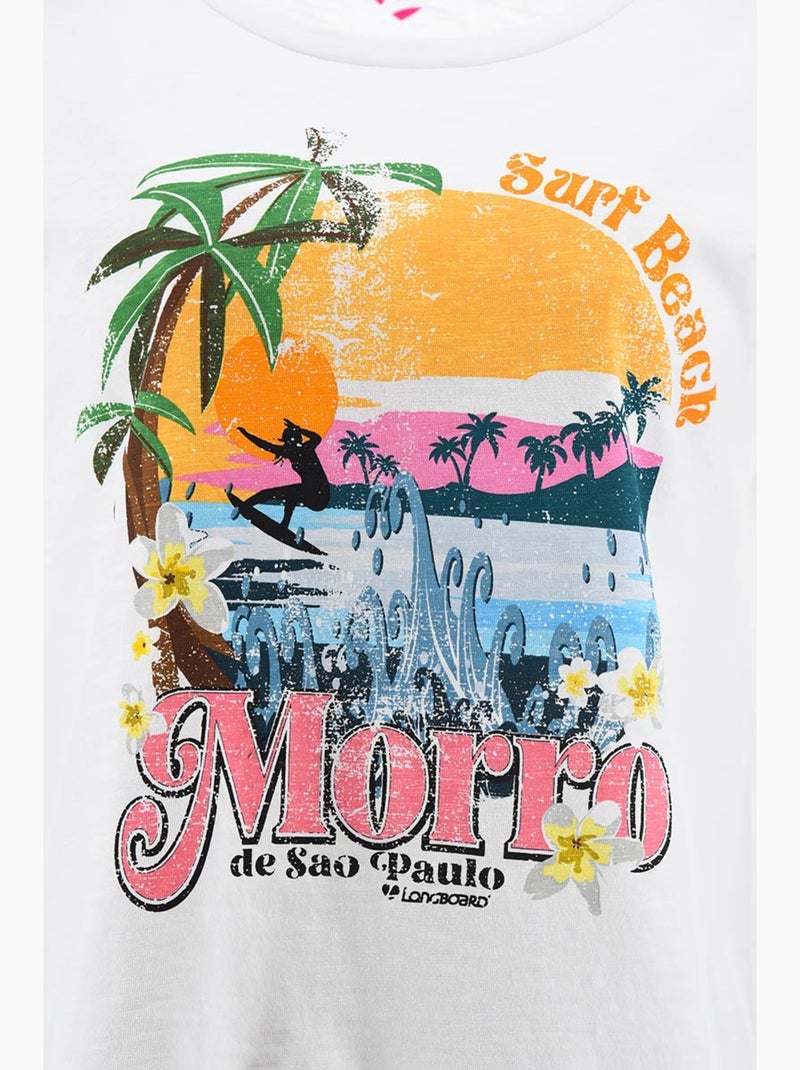 T-shirt - branco - longboard Branco - Kiabi