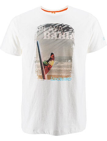 T-shirt - branco - longboard
