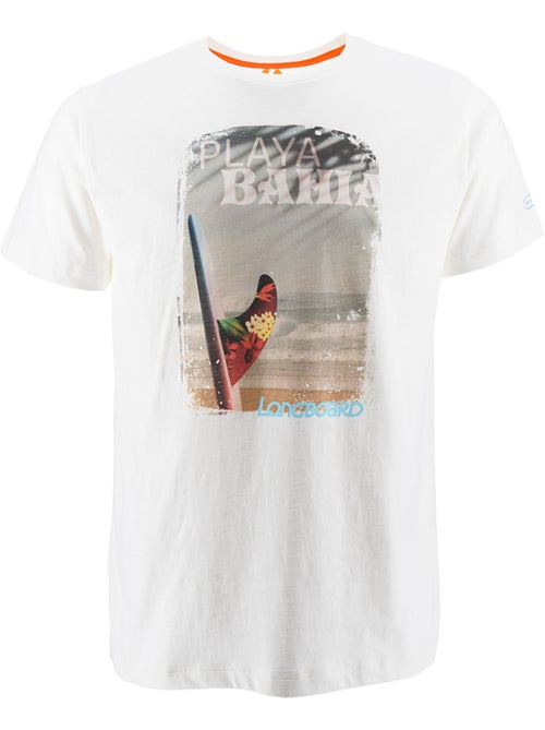 T-shirt - branco - longboard - Kiabi