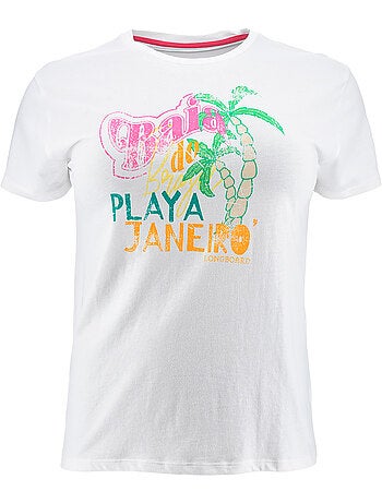 T-shirt - branco - longboard