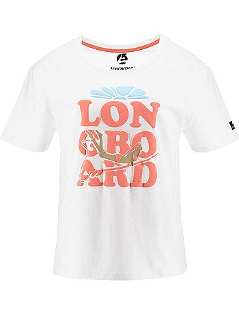 T-shirt - branco - longboard