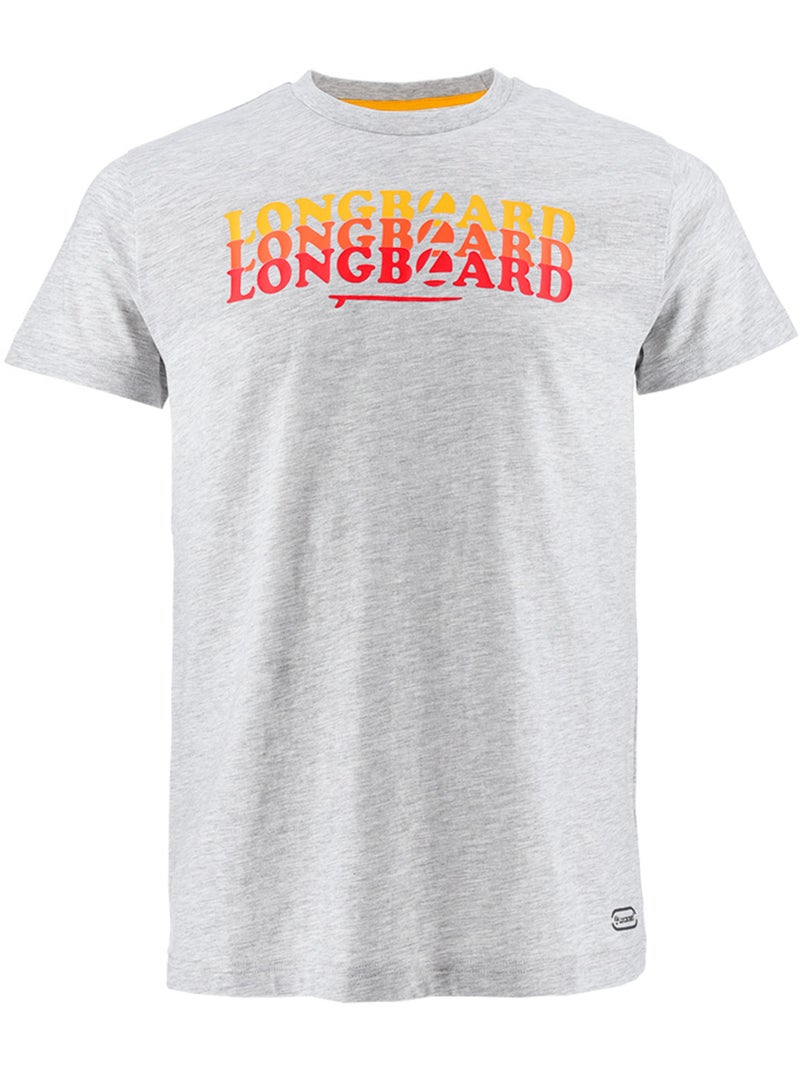 T-shirt - cinzento - longboard Cinza - Kiabi