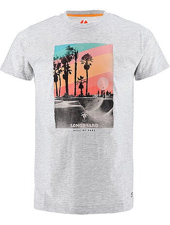 T-shirt - cinzento - longboard