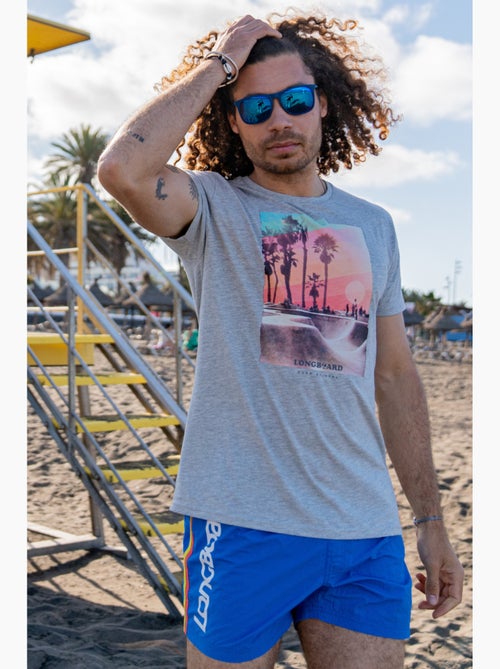 T-shirt - cinzento - longboard - Kiabi T-shirt - cinzento - longboard - Kiabi