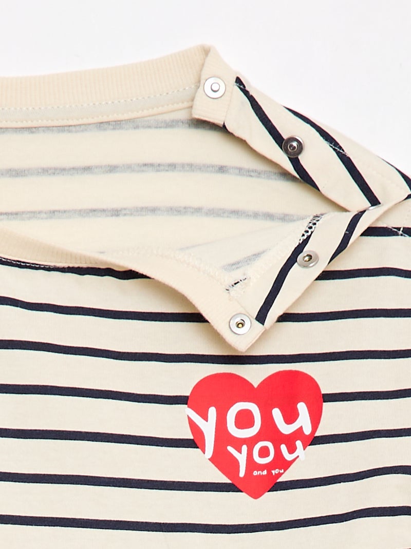 T-shirt - Coleção fácil de vestir Branco - Kiabi