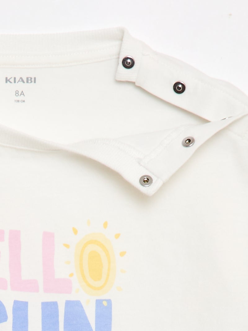 T-shirt - Coleção fácil de vestir Branco - Kiabi