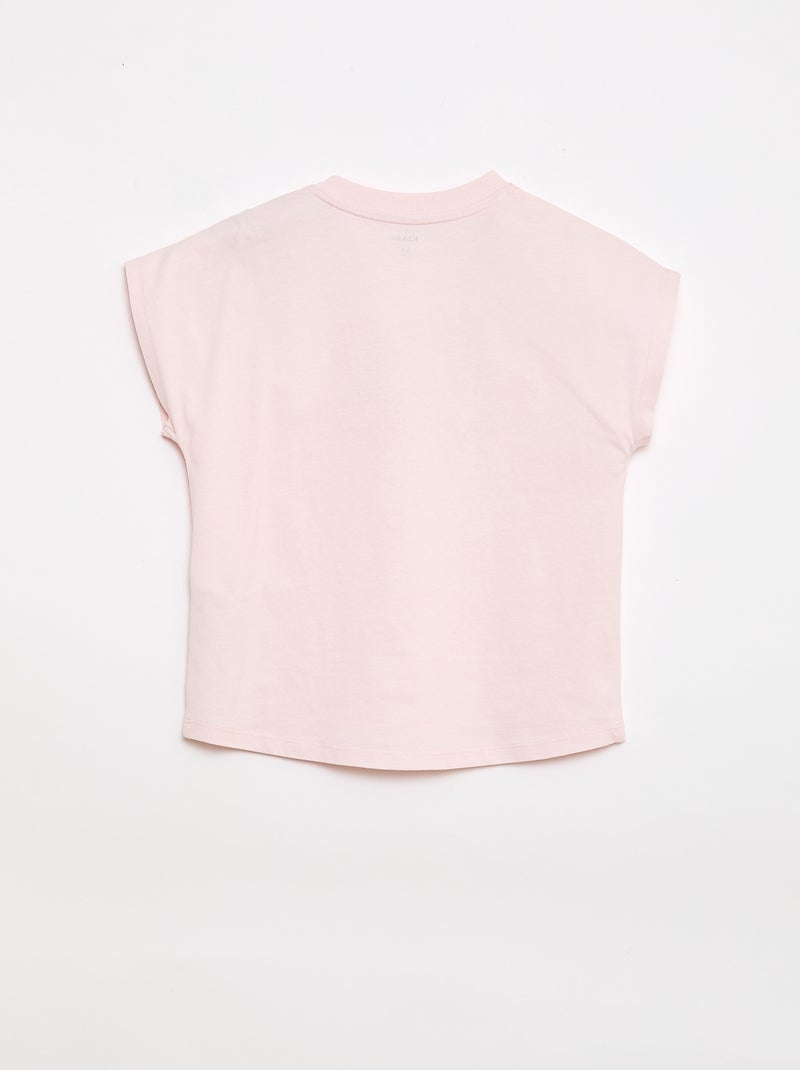 T-shirt - Coleção fácil de vestir Rosa - Kiabi