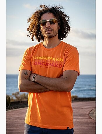 T-shirt - laranja - longboard