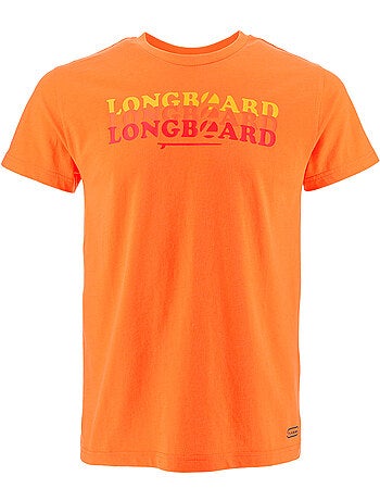 T-shirt - laranja - longboard