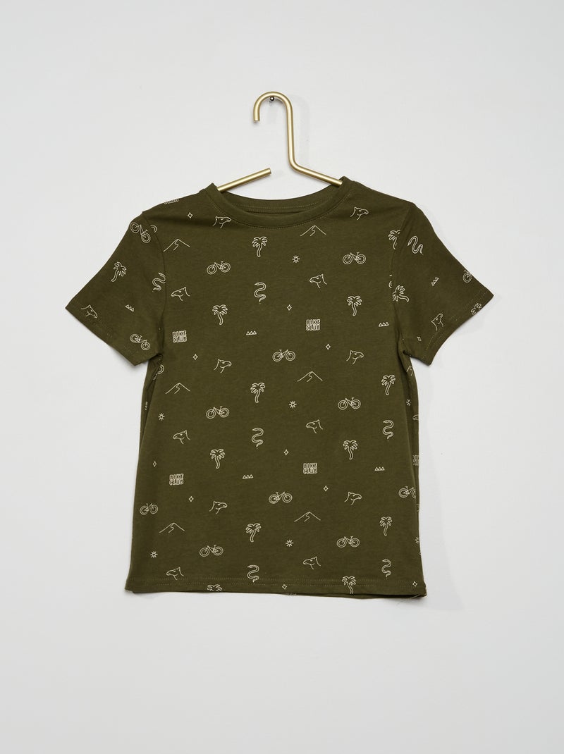 T-shirt 100% algodão CAQUI - Kiabi