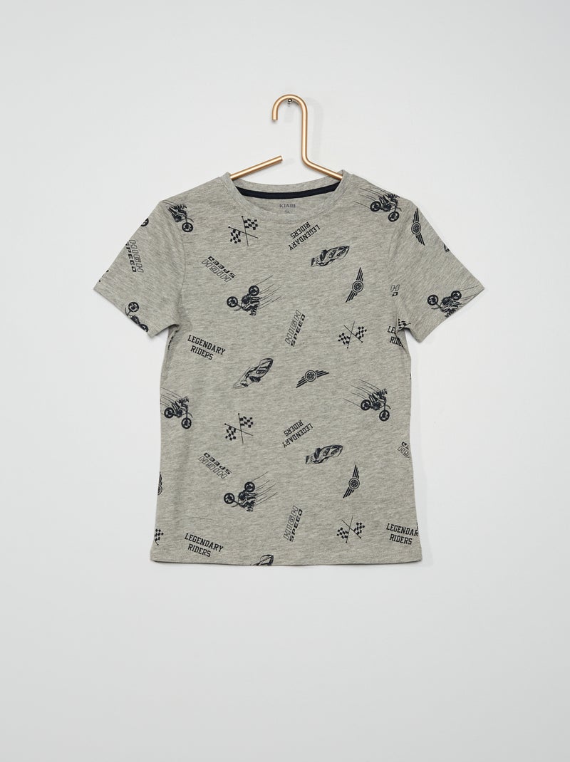 T-shirt 100% algodão CINZA - Kiabi