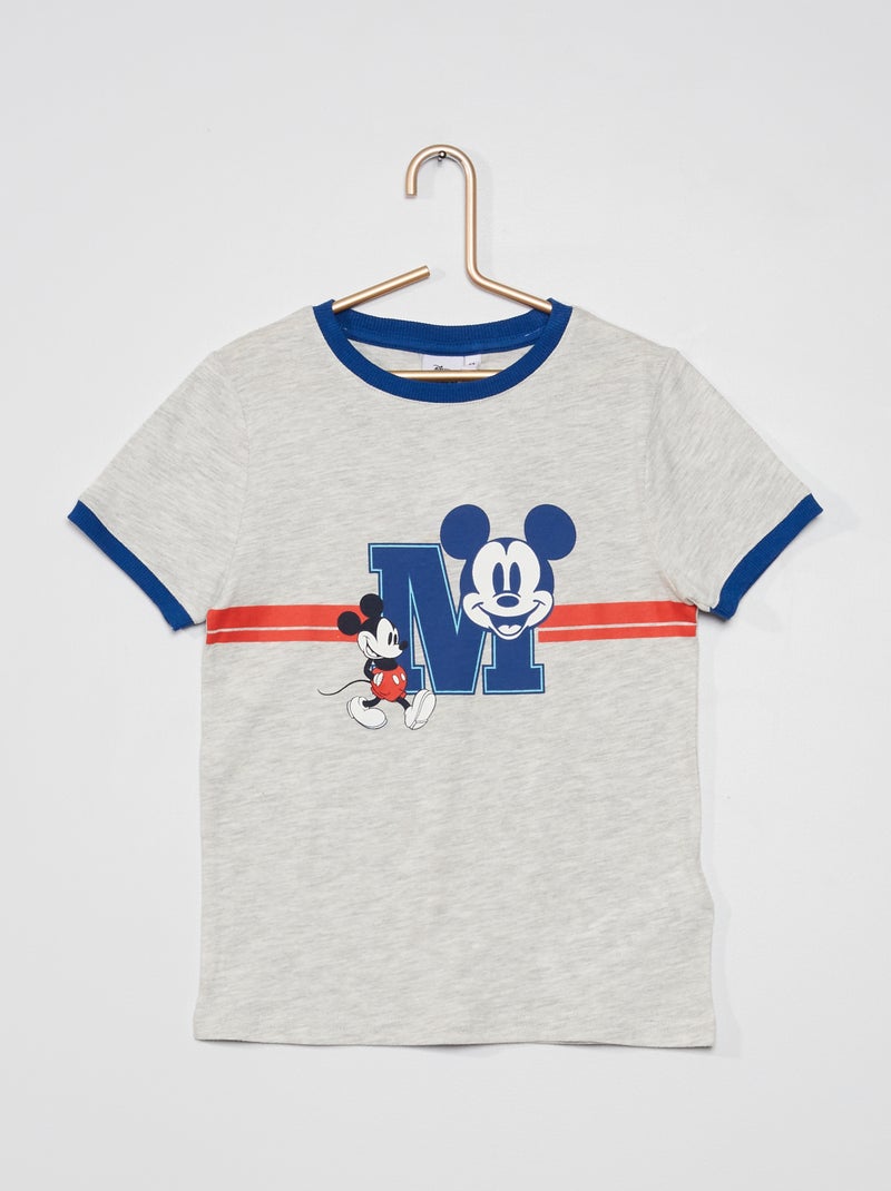 T-shirt 100% algodão 'Mickey' CINZA - Kiabi