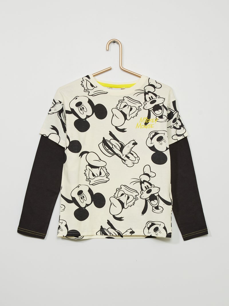 T-shirt 2 em 1 'Mickey' da 'Disney' BEGE - Kiabi