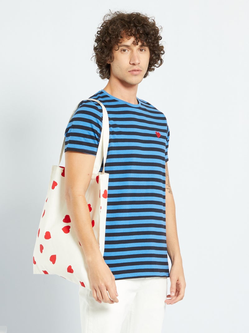 T-shirt à marinheiro S. Valentim AZUL - Kiabi