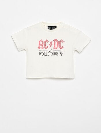 T-shirt \'AC DC\' de manga curta