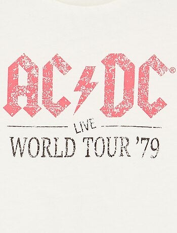 T-shirt \'AC DC\' de manga curta