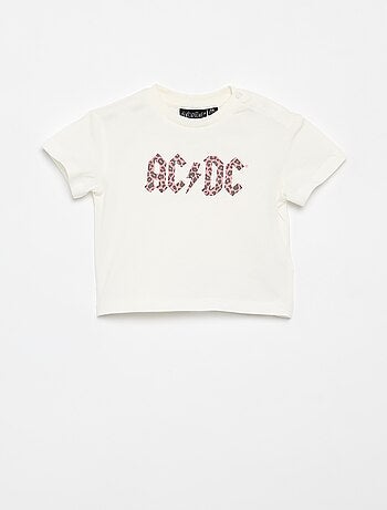 T-shirt 'AC DC' de manga curta