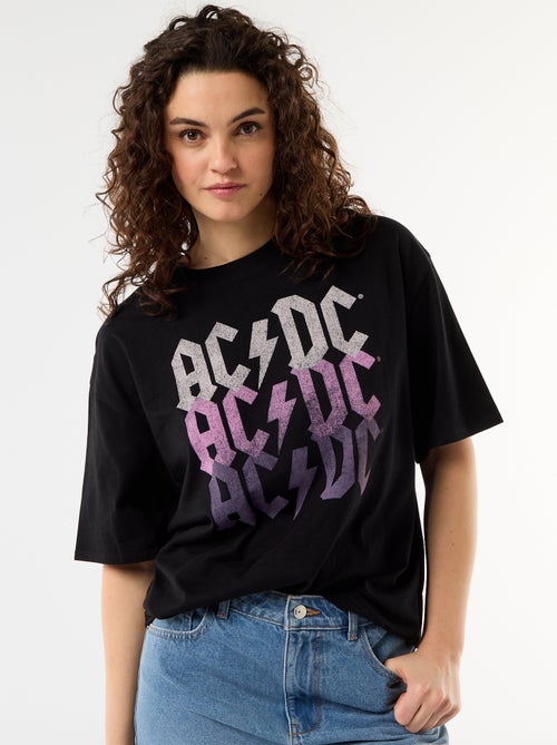 T-shirt "AC/DC" de manga curta - Kiabi