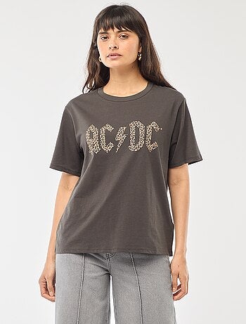 T-shirt 'AC/DC' de manga curta