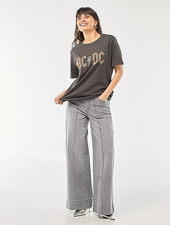 T-shirt 'AC/DC' de manga curta