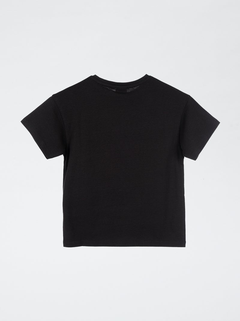 T-shirt 'AC/DC' de manga curta Preto - Kiabi
