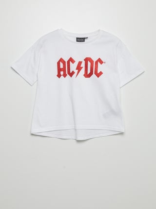 T-shirt 'AC/DC' manga curta
